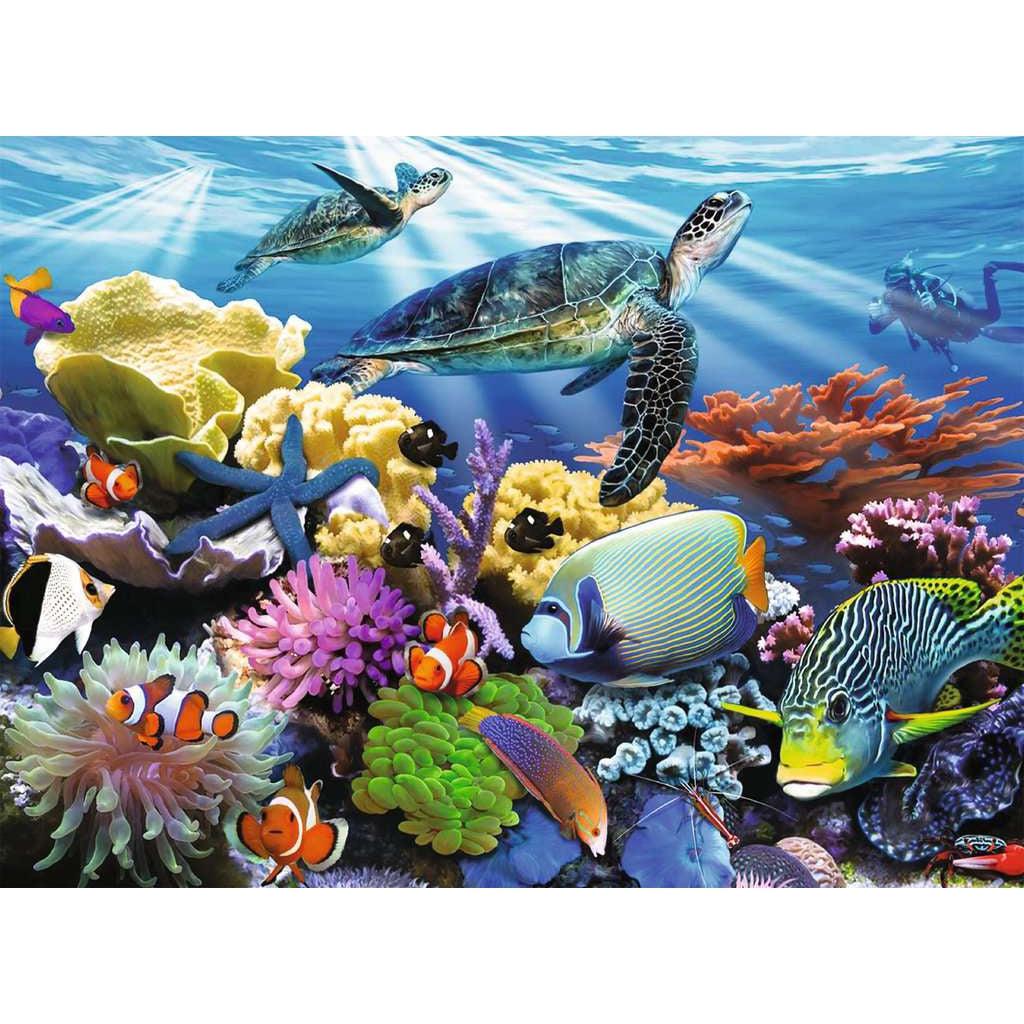 Ravensburger-Ocean Turtles - 200 Piece Puzzle-12608-Legacy Toys