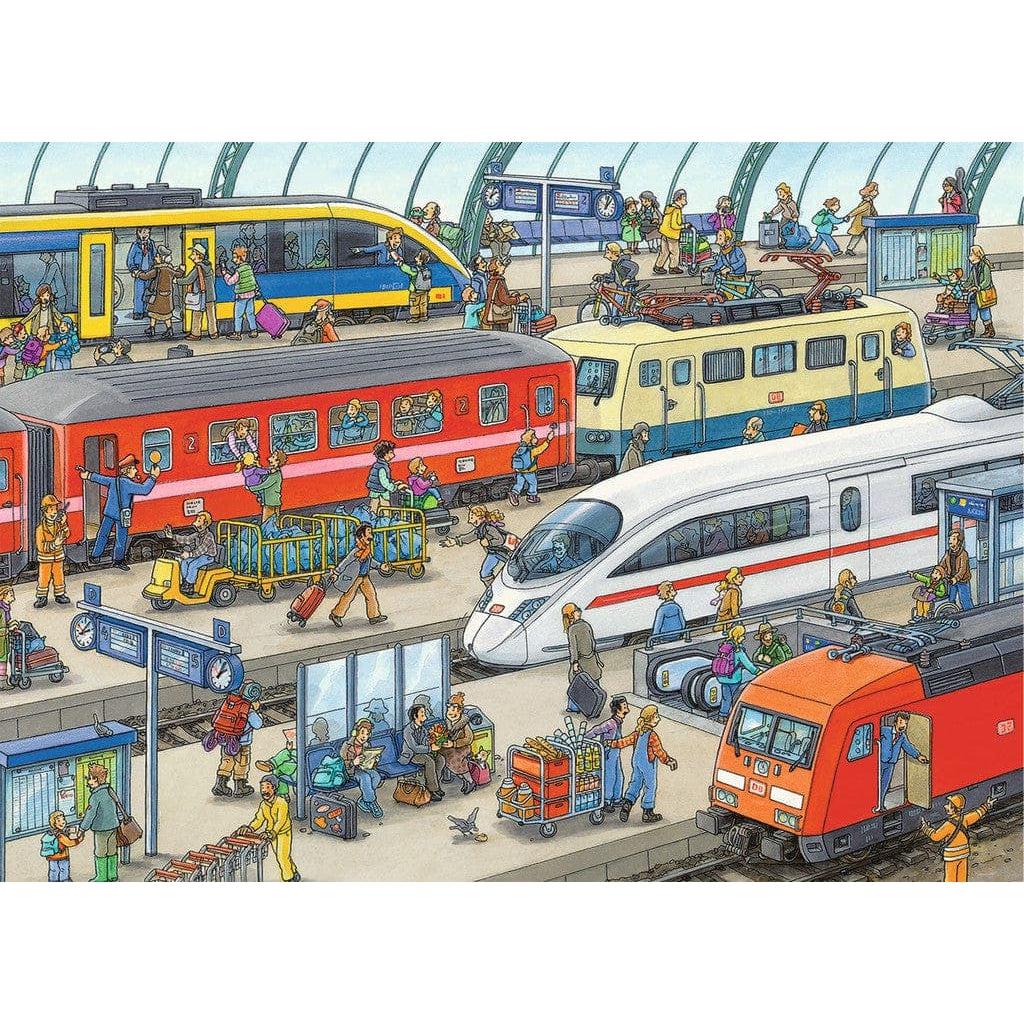 Ravensburger-Railway Station - 60 Piece Puzzle-9610-Legacy Toys