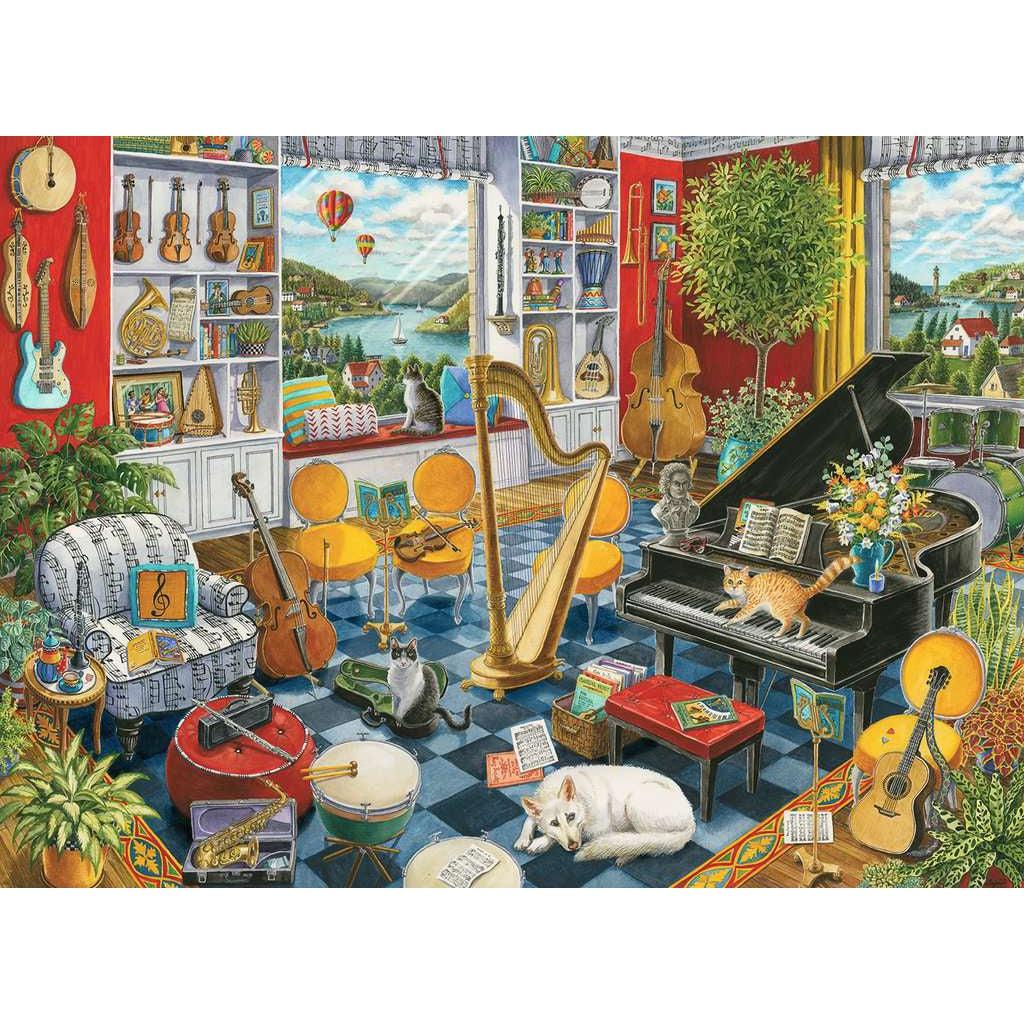 Ravensburger-The Music Room 500 Piece Puzzle-16836-Legacy Toys