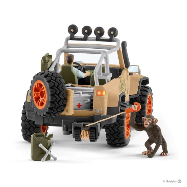 Schleich-4x4 Vehicle Off-roader with Rope Winch-42410-Legacy Toys