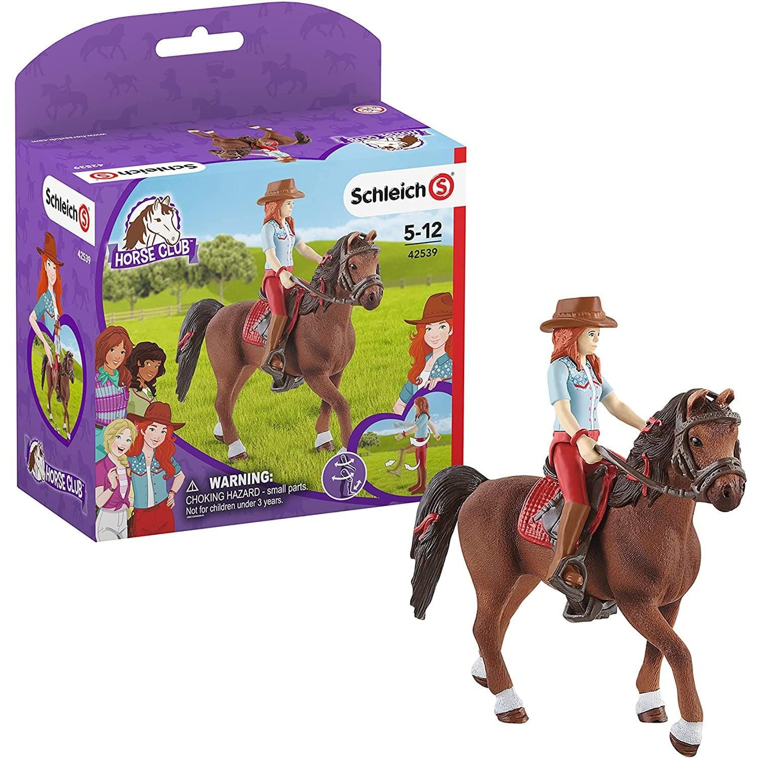 Schleich-Horse Club Hannah & Cayenne-42539-Barcode 1-Legacy Toys