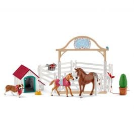 Schleich-Horse Club Hannah's Guest Horses with Ruby the Dog-42458-Legacy Toys