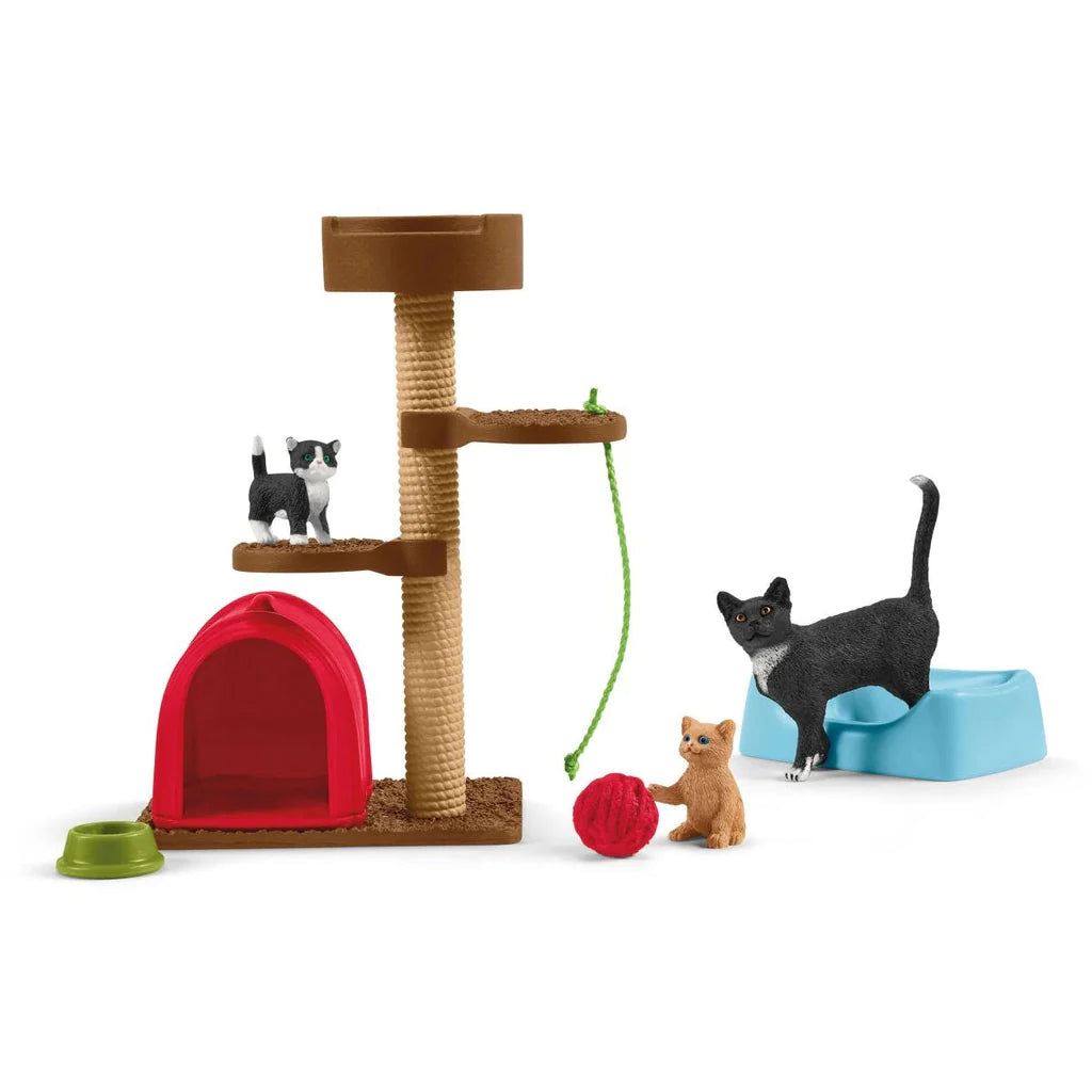 Schleich-Playtime for Cute Cats-42501-Legacy Toys