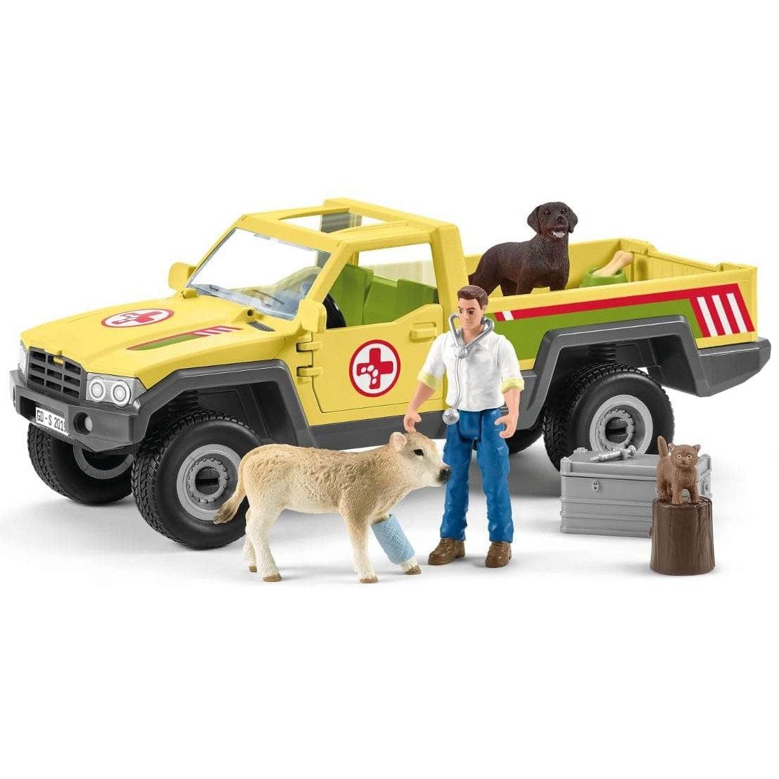 Schleich-Vet Visit to the Farm-SCH42503-Legacy Toys