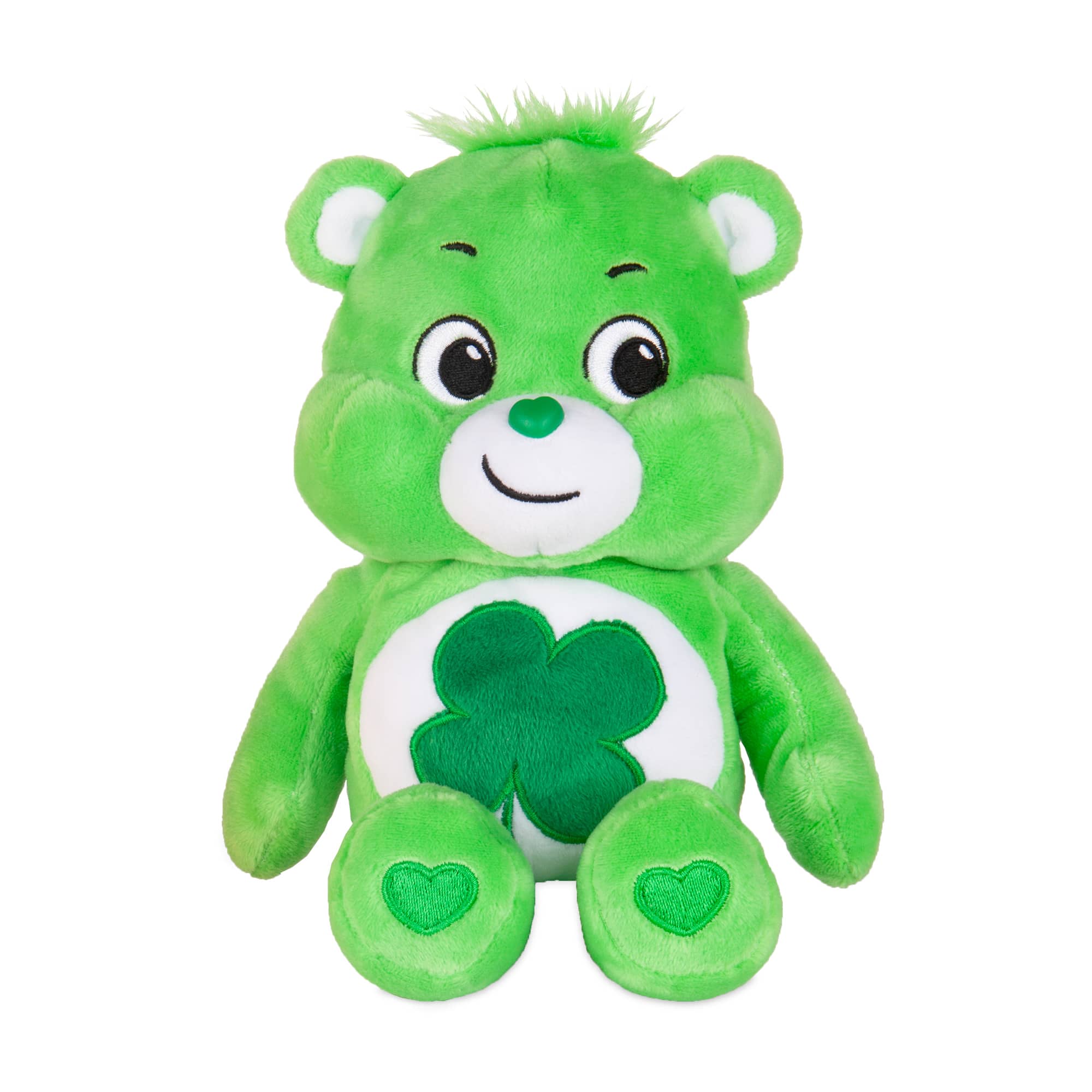 Schylling-Care Bears - Bean Plush-22040G-Green - Good Luck Bear-Legacy Toys