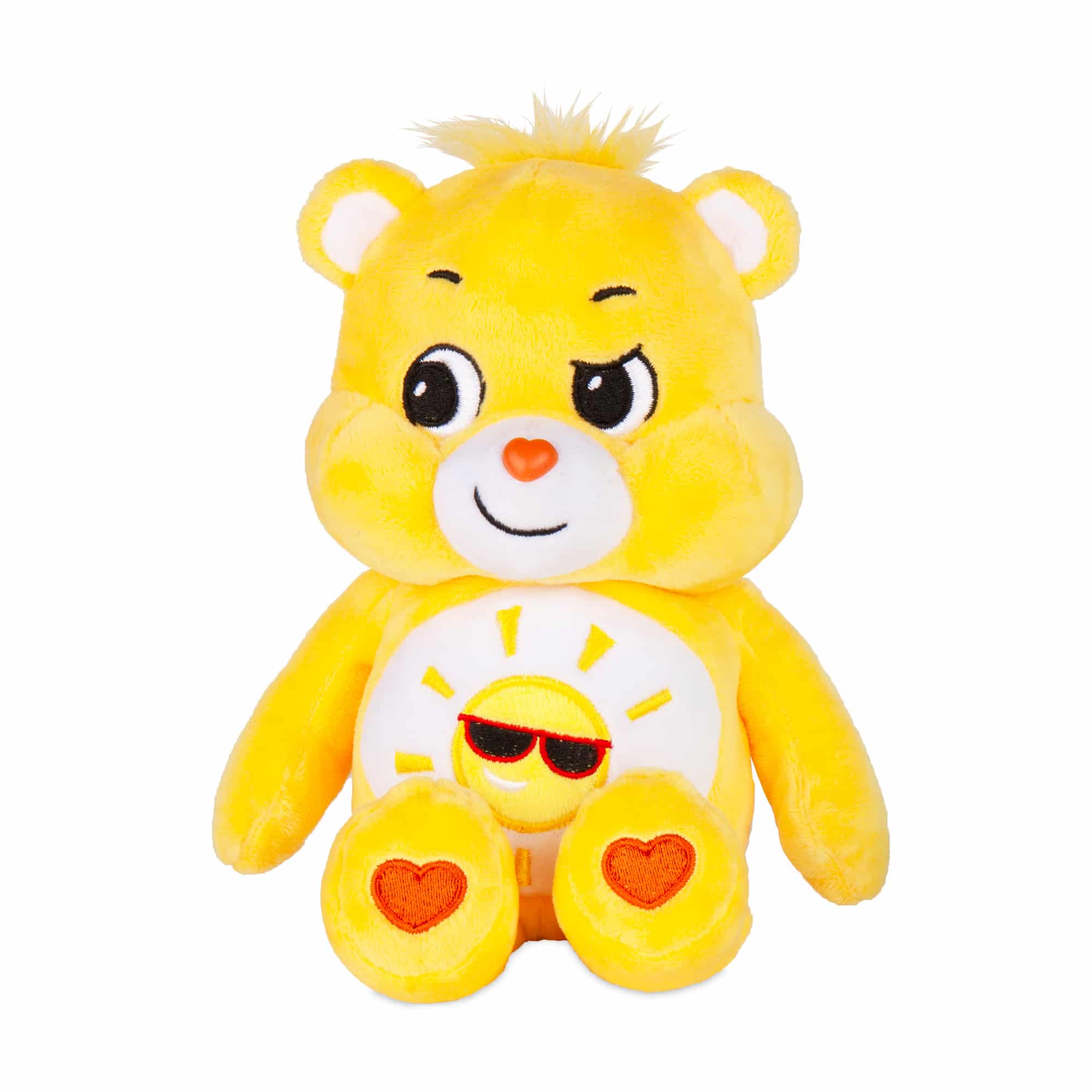 Schylling-Care Bears - Bean Plush-22040Y-Yellow - Funshine-Legacy Toys