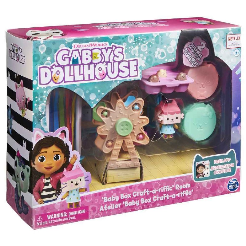 Spin Master-Gabby's Dollhouse Baby Box Craft-a-riffic Room-20137341-Legacy Toys