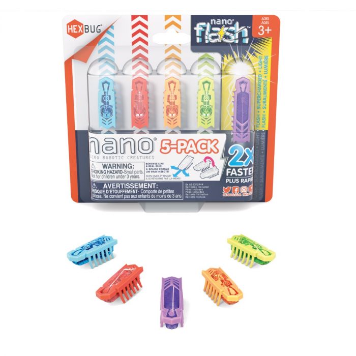 Spin Master-Hexbug Flash Nano 5-Pack-6068976-Legacy Toys