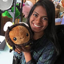 Squishable-Mini Squishables - 7" Fuzzy Bumblebee-101782-Legacy Toys