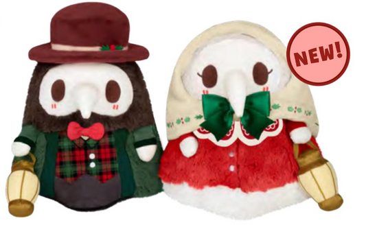 Squishable-Mini Squishables - 9" Holiday Plague Doctor & Nurse Set-126099-Legacy Toys
