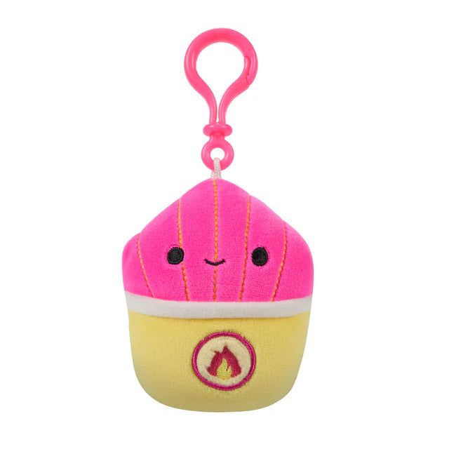 Squishmallows-Squishmallows 3.5" Neon Junk Food Plush Clip-On-SQCP00269-Mariska the Hot Spicy Fries-Legacy Toys