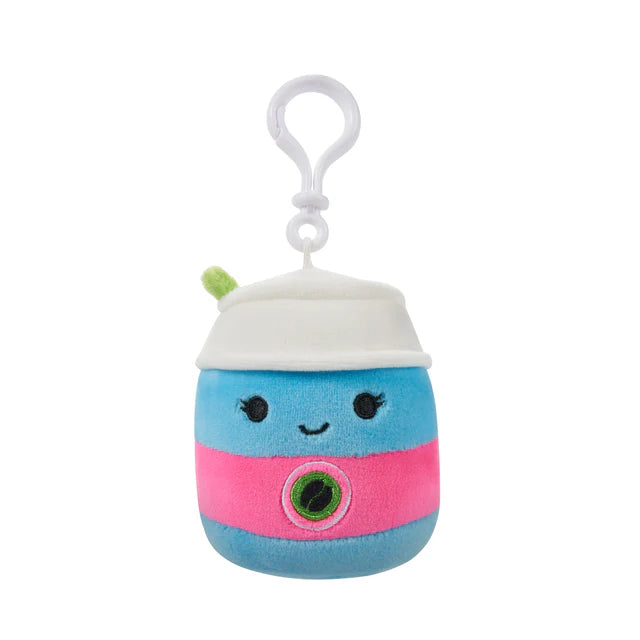 Squishmallows-Squishmallows 3.5" Neon Junk Food Plush Clip-On-SQCP00272-Aloeen the Latte Cup-Legacy Toys