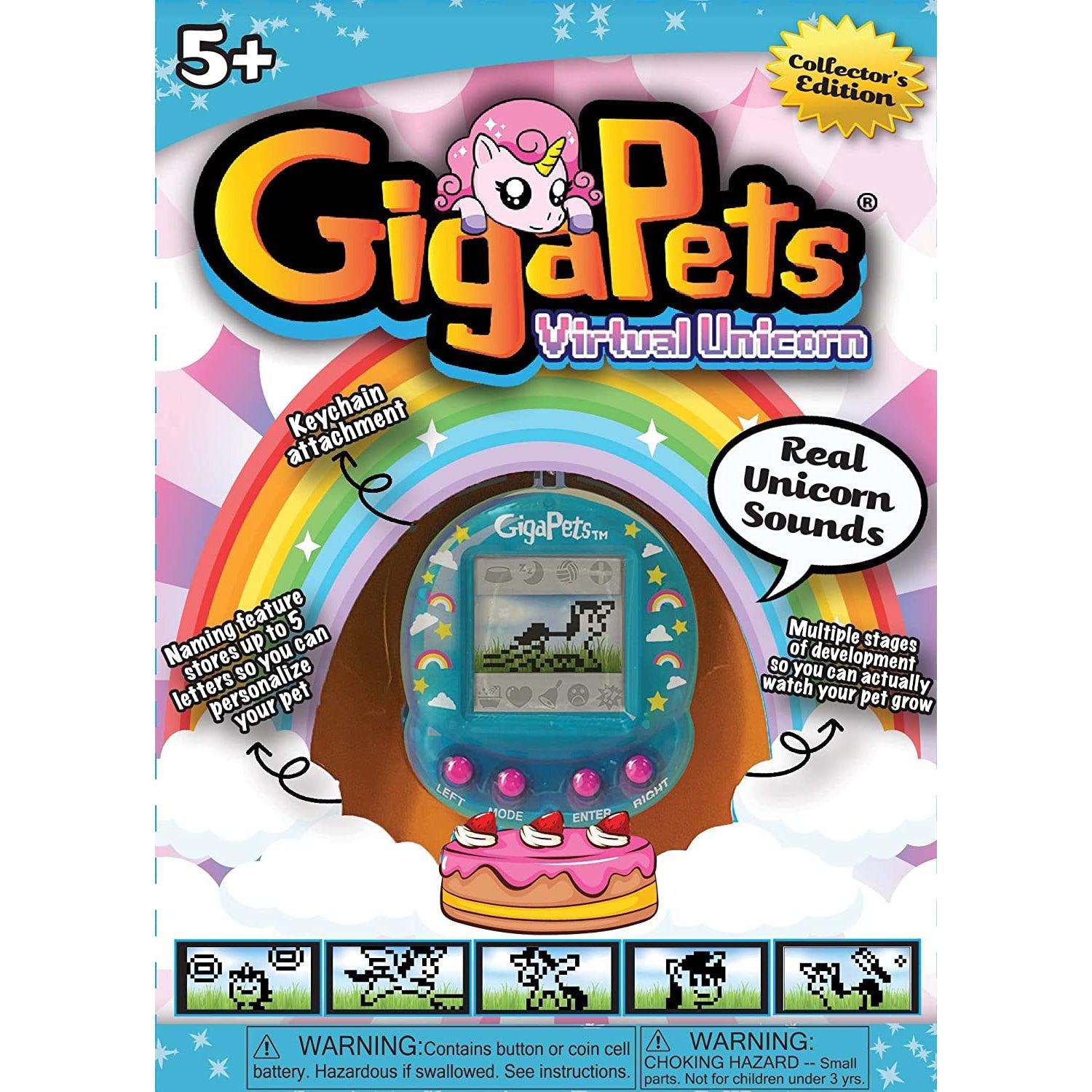 Tangle-Giga Pets Collector’s Edition Nostalgic 90s Toy, 3D Pet Unicorn-TST-1033-Legacy Toys