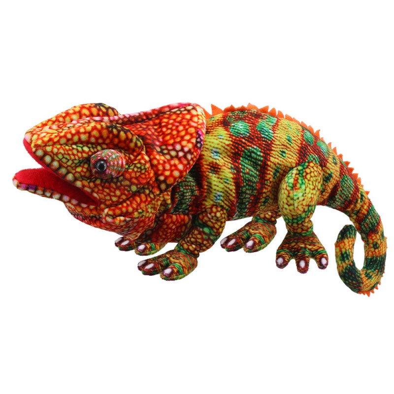 The Puppet Company-Large Creature Puppet - Chameleon - Orange-PC009714-Legacy Toys