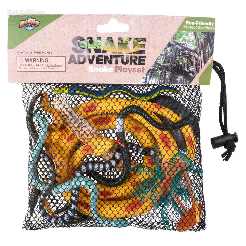 The Toy Network-12 Piece Snake Mesh Bag Play Set-AT-MTSNA-Legacy Toys
