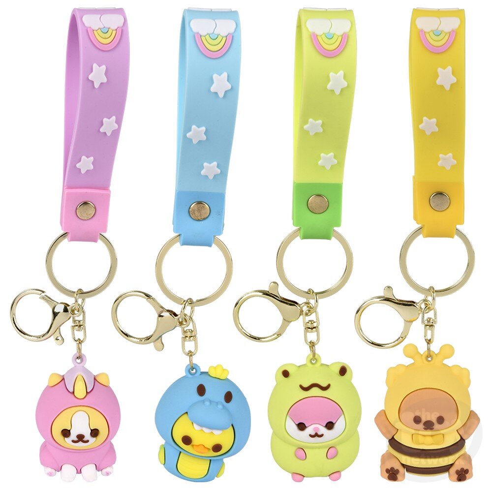 The Toy Network-2" Kawaii Animal Wristlet Clip On-JA-WRKAW-Legacy Toys
