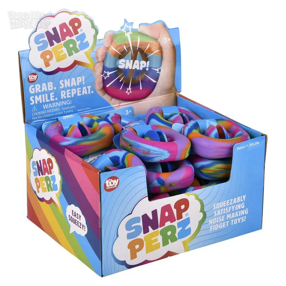 The Toy Network-2.25" Rainbow Snapperz Fidget Toy-TY-SNRAI-Box of 24-Legacy Toys