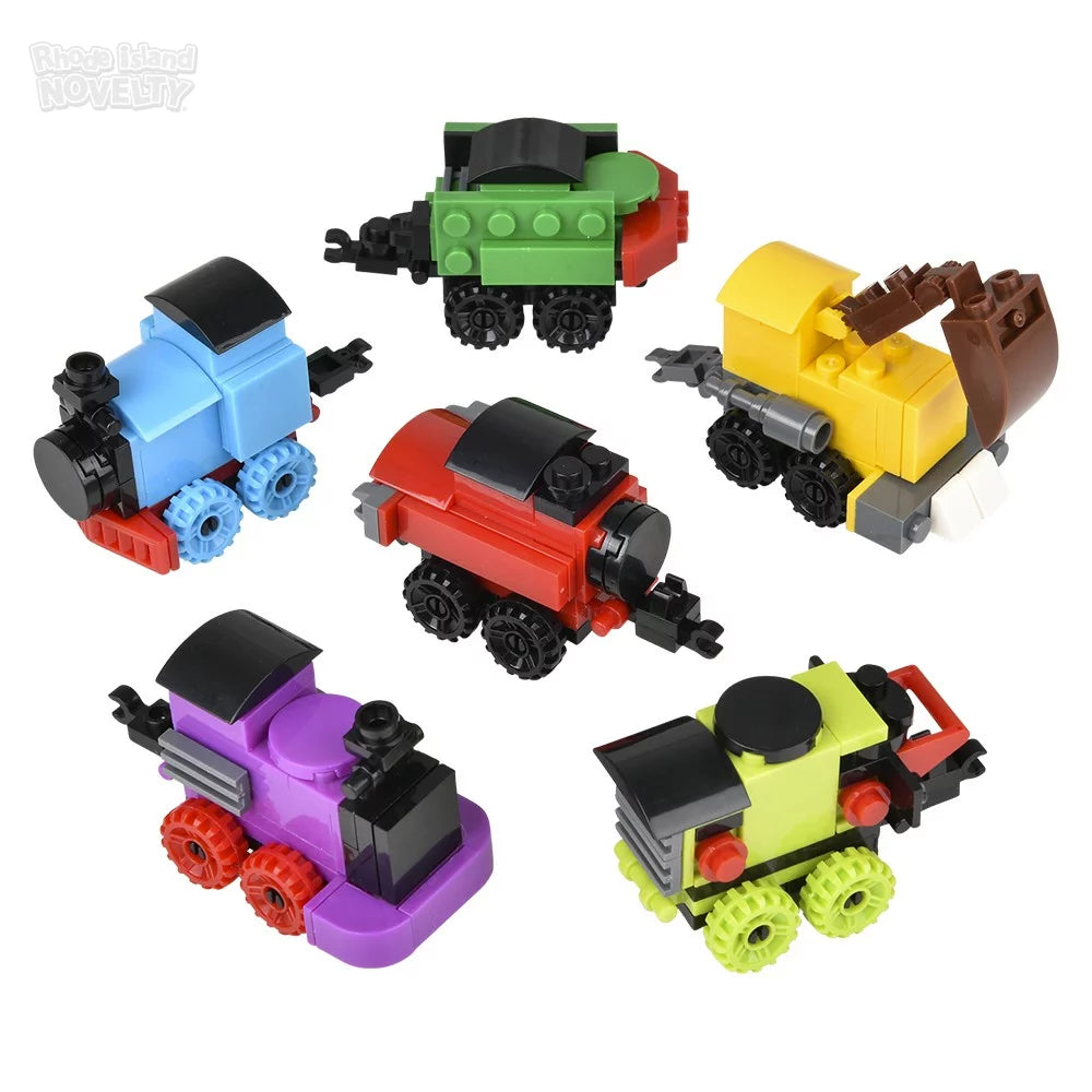 The Toy Network-3" Building Block Trains in Mystery Egg-VE-BBTRA-Legacy Toys