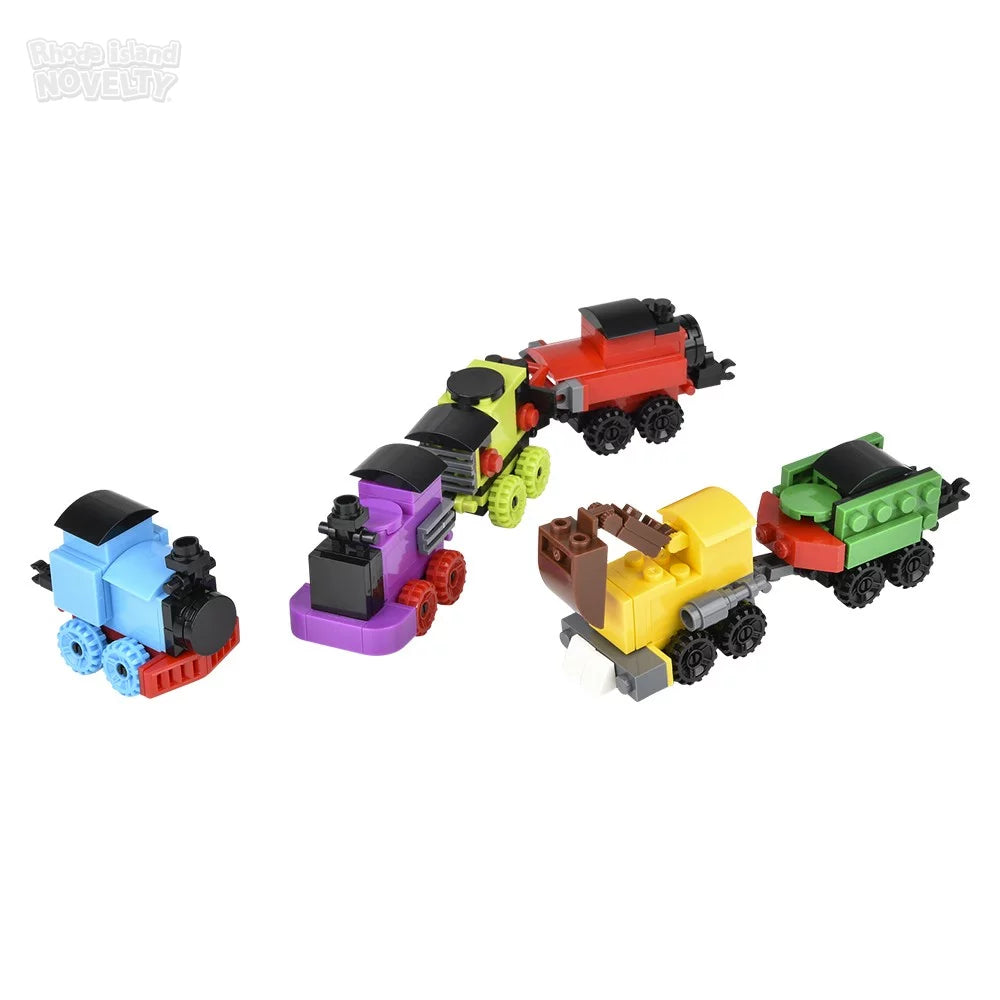 The Toy Network-3" Building Block Trains in Mystery Egg-VE-BBTRA-Legacy Toys