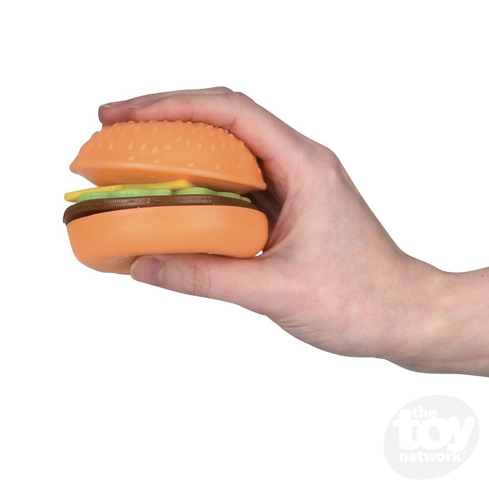 The Toy Network-3" Squish And Stretch Hamburger-CA-SSHBG-Legacy Toys