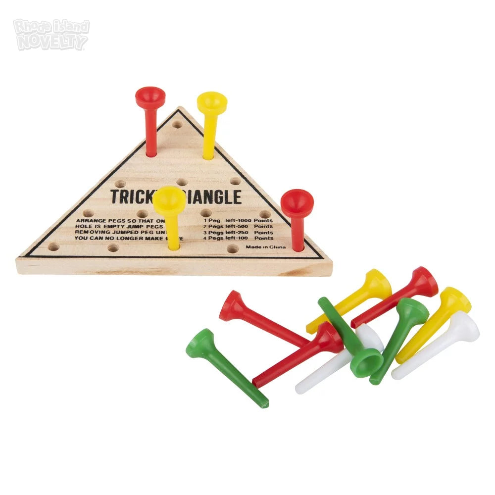 The Toy Network-4.5" Wooden Triangle Game--Legacy Toys
