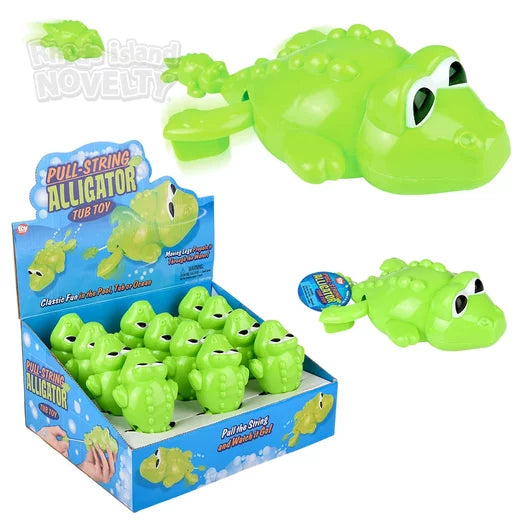 The Toy Network-6" Pull-String Alligator Bath Toy--Legacy Toys