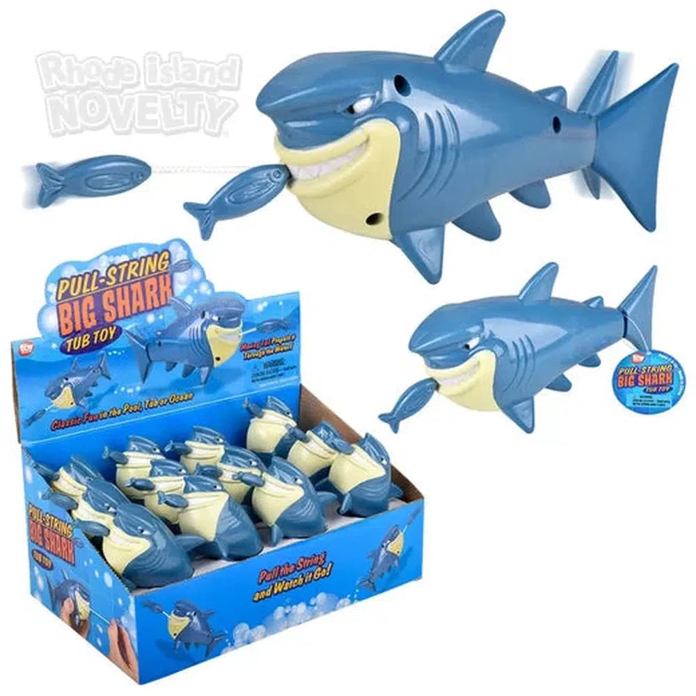 The Toy Network-6.5" Pull-String Shark Bath Toy--Legacy Toys
