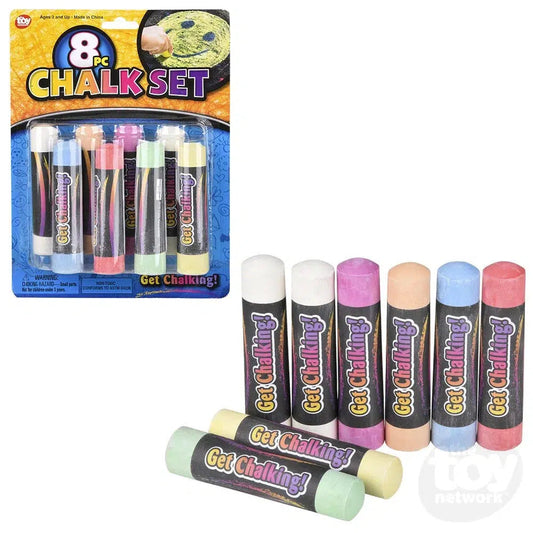 The Toy Network-7.5" Chalk Set 8 Pieces-ST-CHA8P-Pack of 12-Legacy Toys