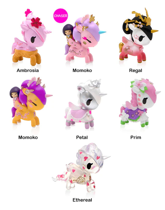 Tokidoki-Cherry Blossom Unicorno Series 2 Blind Box-840080848013-Box of 6-Legacy Toys