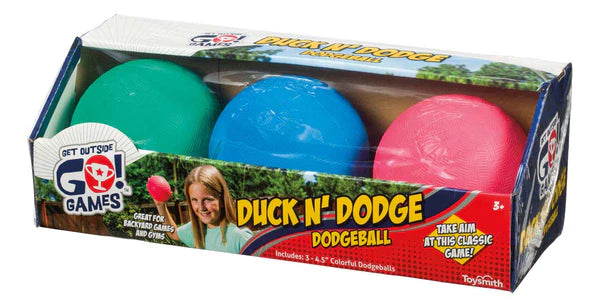 Toy Smith-GO! Games Duck N Dodge Dodgeball Set-26006-Legacy Toys