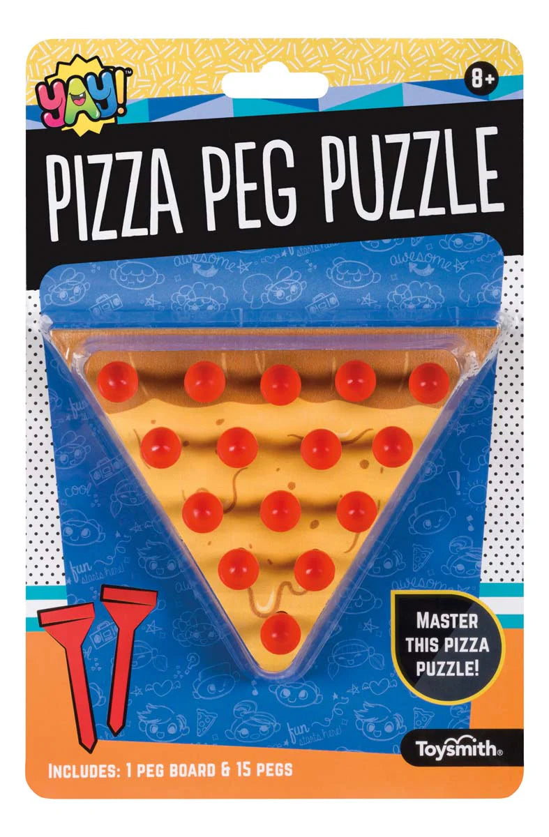 Toy Smith-YAY! Pizza Puzzle Peg Game-90999-Legacy Toys