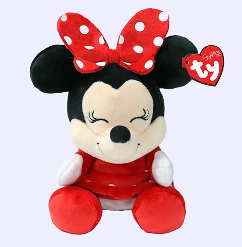 TY-Beanie Babies - Minnie Mouse - Soft Medium 13"-45008-Legacy Toys