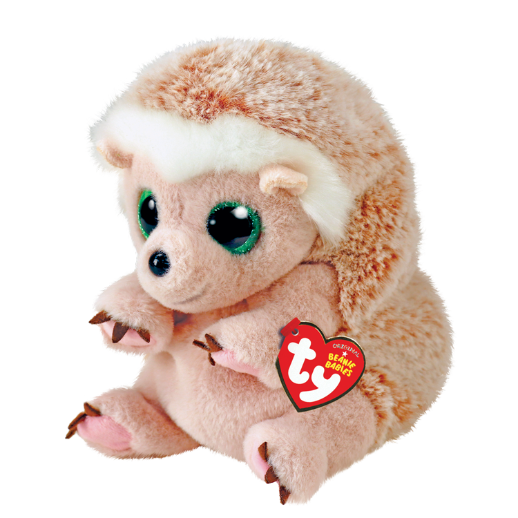 TY-Beanie Bellie - Bumper the Pink Hedgehog - 13" Medium-43205-Legacy Toys