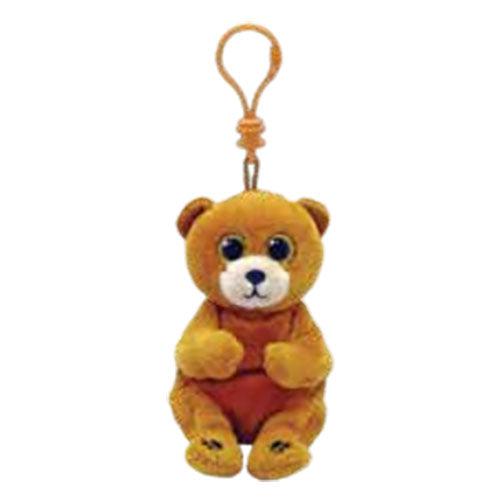 TY-Beanie Bellie - Duncan the Brown Bear - 5" Clip-43103-Legacy Toys