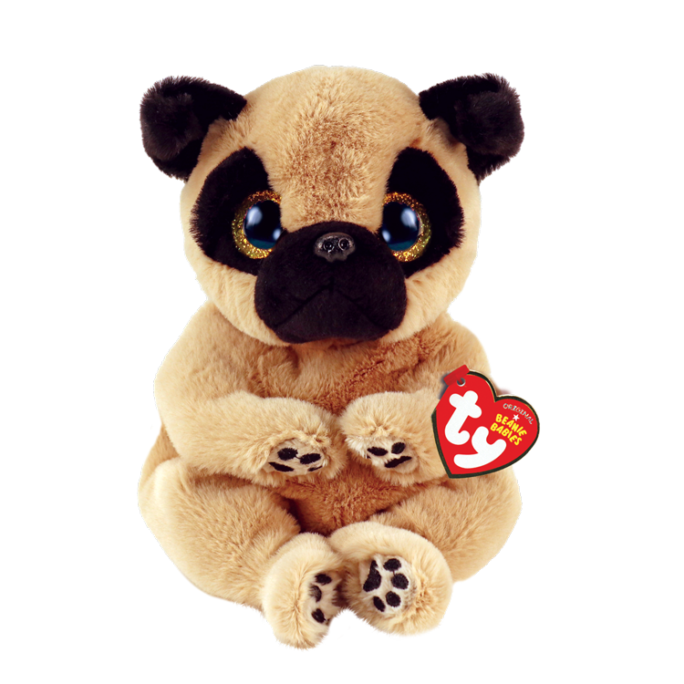 TY-Beanie Bellie - Izzy Tan Dog - 8" Small-40543-Legacy Toys