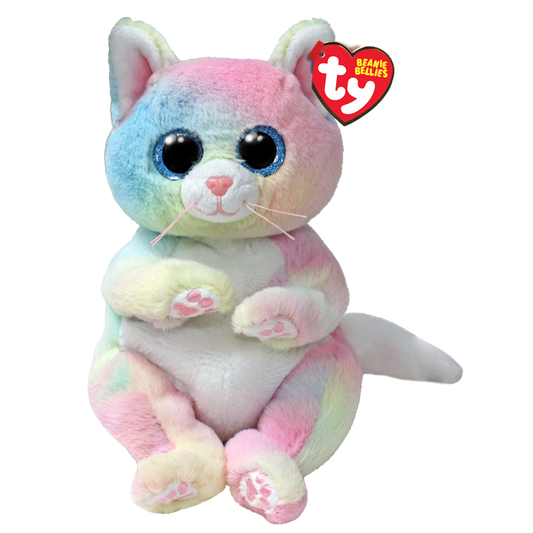 TY-Beanie Bellie - Jenni the Rainbow Cat-41291-Legacy Toys