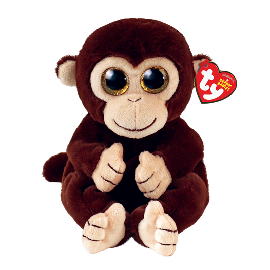 TY-Beanie Bellie - Matteo Brown Monkey - 8" Small-40541-Legacy Toys