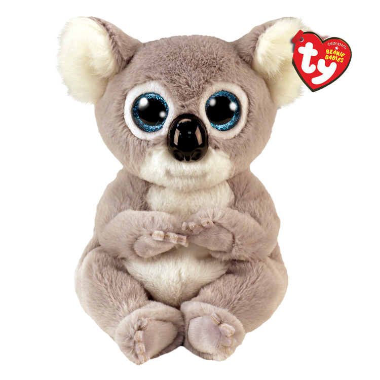 TY-Beanie Bellie - Melly Grey Koala - 8" Small-40726-Legacy Toys