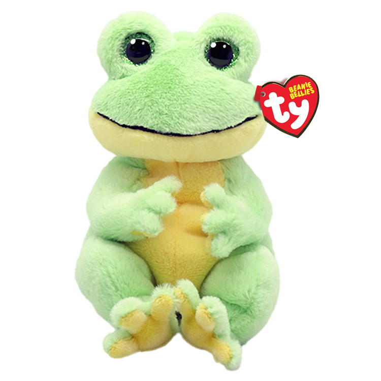 TY-Beanie Bellie - Snapper the Frog - 8" Small-41052-Legacy Toys