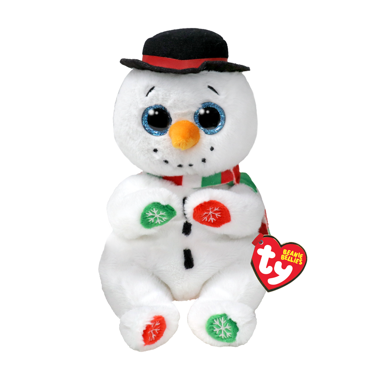 TY-Beanie Bellie - Weatherby the Snowman-41286-Legacy Toys