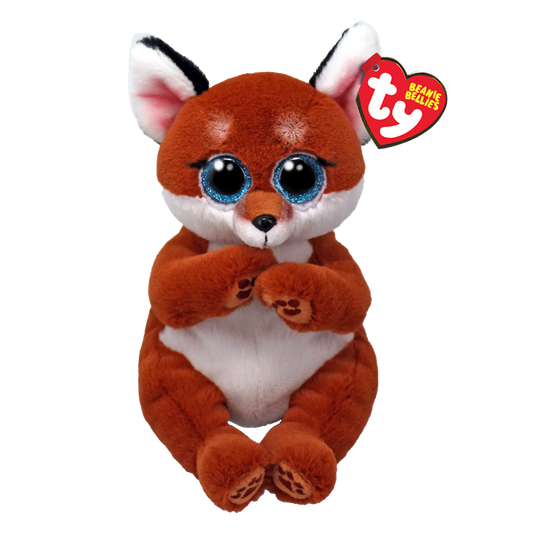 TY-Beanie Bellie - Witt the Orange Fox - 8" Small-41503-Legacy Toys