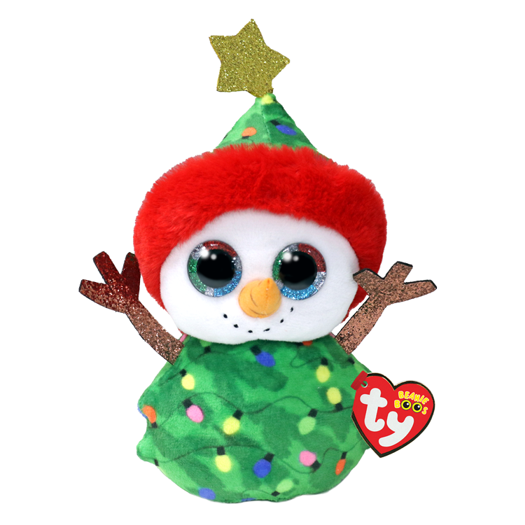 TY-Beanie Boo's Garland - Snowman Green Reg-37317-Legacy Toys