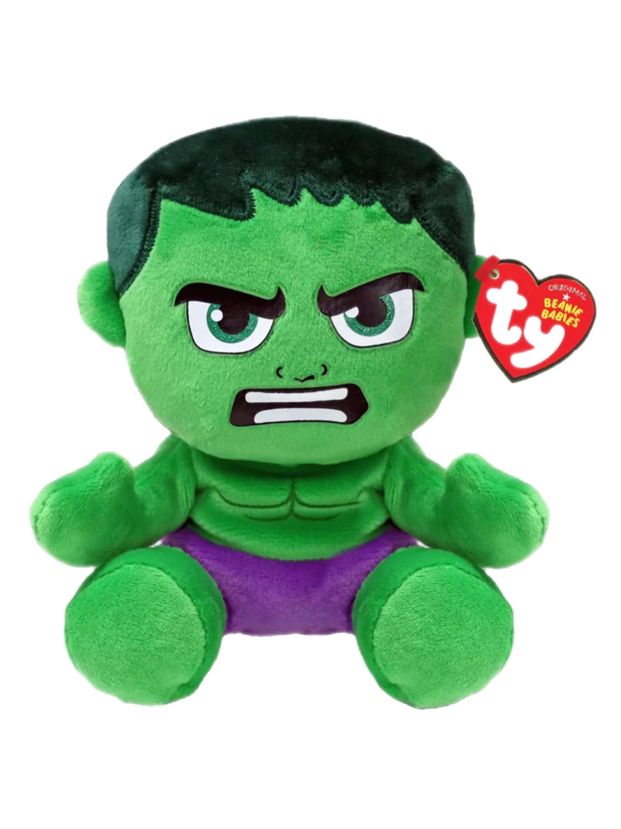 TY-Beanie Boo's - Incredible Hulk - Soft Small-44004-Legacy Toys