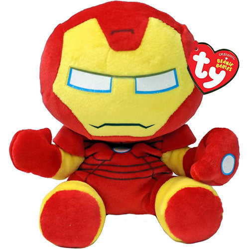 TY-Beanie Boo's - Iron Man - Soft Small-44005-Legacy Toys