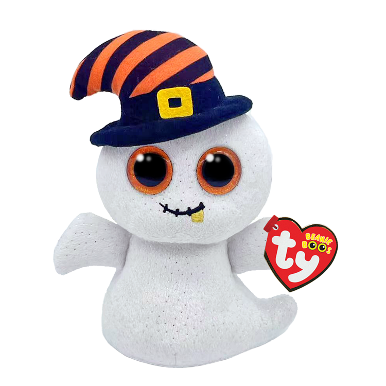 TY-Beanie Boo's - Nightcap- White Ghost-37296-Legacy Toys