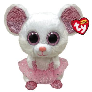 TY-Beanie Boo's - Nina the Mouse-36365-6" Small-Legacy Toys