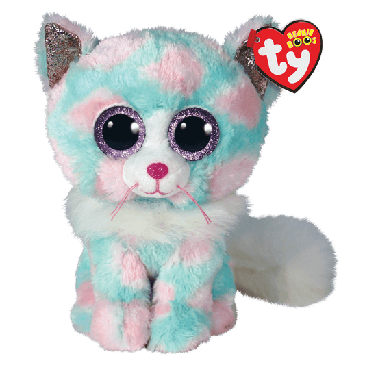 TY-Beanie Boo's - Opal the Cat-36376-6" Small-Legacy Toys