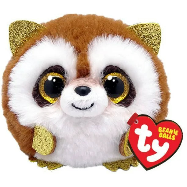 TY-Beanie Puffies 4" Ball-42540-Pickpocket - Raccoon-Legacy Toys
