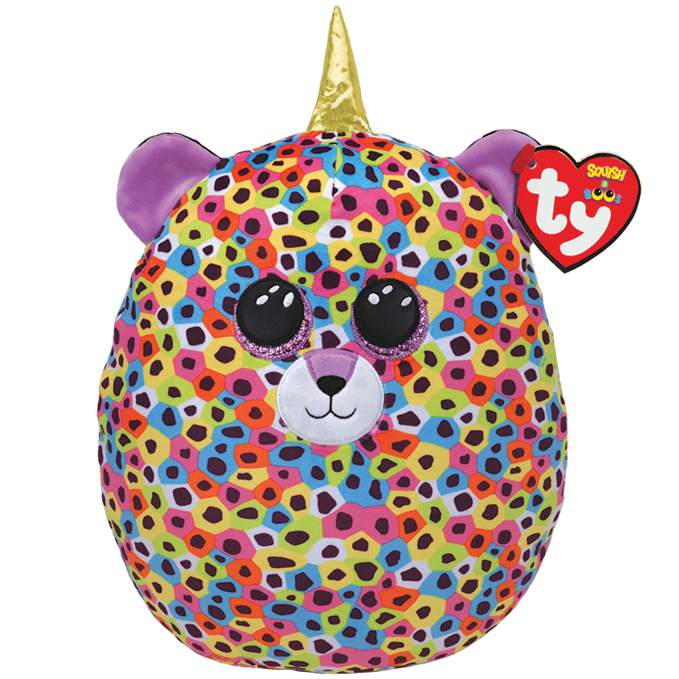 TY-Squish A Boo - Giselle - Leopard-39288-10
