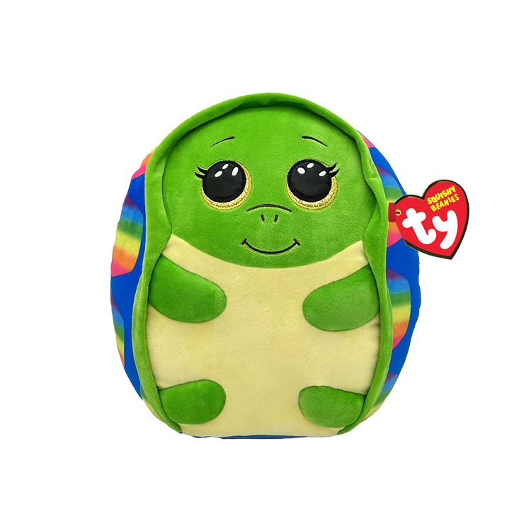 TY-Squish A Boo - Shrugs the Turtle - 14" Large-39361-Legacy Toys